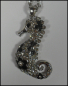 Preview: Lange Kette "Seepferdchen" mit Strass