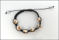 Preview: Shamballa-Armband "Clay-Ton-Blüten"