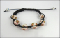 Preview: Shamballa-Armband "Clay-Ton-Blüten"