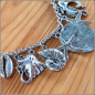 Preview: Bettelkette „A shell in your pocket… “– 48,5 cm, plus Verlängerung – Unikat!