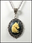 Preview: Kette "Medaillon Silbereinhorn" - 40 - 45 cm