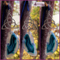 Preview: Fensterschmuck / Sonnenstein "Triqueta & blauer Achat" - Unikat!