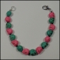 Preview: Armband und Halskette "Pretty Skull" - Totenköpfe aus Howlith - Unikate