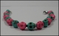 Preview: Armband und Halskette "Pretty Skull" - Totenköpfe aus Howlith - Unikate