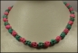 Preview: Armband und Halskette "Pretty Skull" - Totenköpfe aus Howlith - Unikate