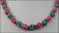 Preview: Armband und Halskette "Pretty Skull" - Totenköpfe aus Howlith - Unikate