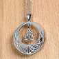 Preview: Halskette „Keltisches Ornament mit Triqueta“ aus Edelstahl