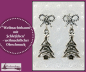 Preview: "Weihnachtsbaum mit Schleifchen" - weihnachtlicher Ohrschmuck