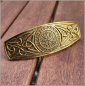 Preview: Haarspange "Vegvisir" in der Farbe Antikgold