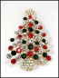 Preview: "Strahlender Weihnachtsbaum" - Brosche