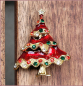 Preview: "Roter Weihnachtsbaum" - Brosche & Kettenanhänger - 2 in 1