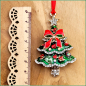 Preview: Geschenk-, Deko- oder Weihnachtsbaumanhänger "Festlich geschmückter Weihnachtsbaum"