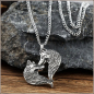 Preview: Halskette "Wolfspaar" - ca. 60 cm