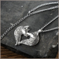 Preview: Halskette "Wolfspaar" - ca. 60 cm