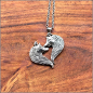 Preview: Halskette "Wolfspaar" - ca. 60 cm