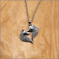 Preview: Halskette "Wolfspaar" - ca. 60 cm