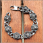Preview: Armband "Wölfe" aus Edelstahl - 21 cm