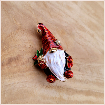 Brosche "Weihnachtswichtel"