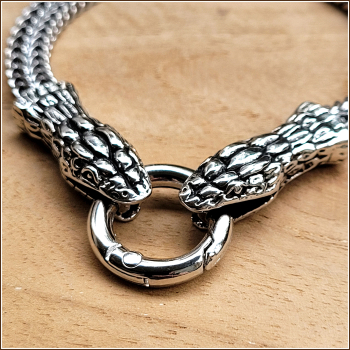 Armband „Doppelköpfige Schlange“ – 22 cm
