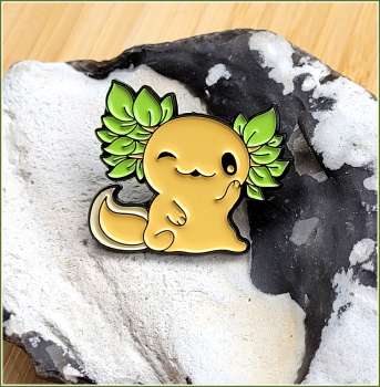 Pin „Axolotl in Apricot"