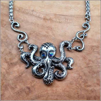 Halskette „Oktopus“– 48,5 cm, plus Verlängerung