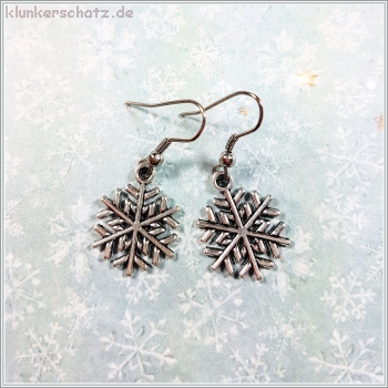 "Schneeflocke Frosti" - winterliche Ohrhänger