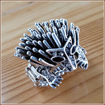 Ring mit Dehnschiene "Igel, das kleine Stacheltier"