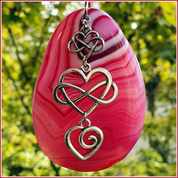 VERKAUFT - Sonnenstein / Fensterschmuck "Endless Love" - Unikat