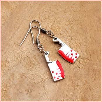 KrimiKollektion - Ohrschmuck „Blutiges Beil“