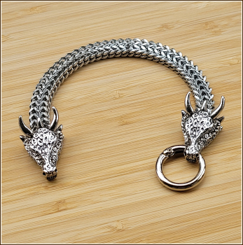 Armband "Gehörnte Drachen"  - 24,5 cm