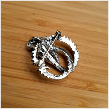 Preview: "Kobra" - Brosche & Kettenanhänger - 2 in 1