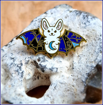 Pin "Blaue Fledermaus"