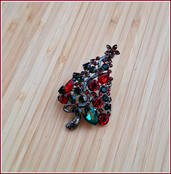 Preview: Brosche „Weihnachtsbaum“