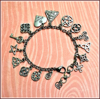 Preview: Bettelarmband „Hexensegen“ – 20,7 bis 22,3 cm - Unikat