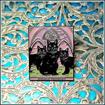 Pin-Set „TAROT – 1-3 der Pentakel“ bestehend aus 3 Pins