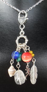 Charmanhänger "Vier Elemente", 9 cm - Unikat