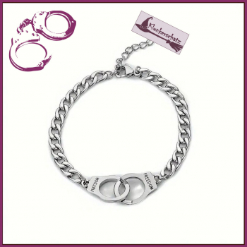 KlunkerschatzKrimiKollektion - Armband „Handschellen“ - 21 cm