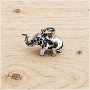 Preview: Kettenanhänger "Elefant" aus Edelstahl