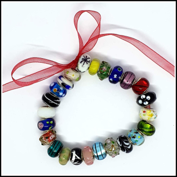 Adventskalender / Füllung "24 European Bead Glasperlen" - nur einmal in dieser Sortierung vorhanden!