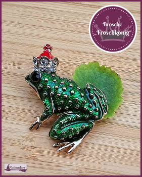 Brosche "Froschkönig"
