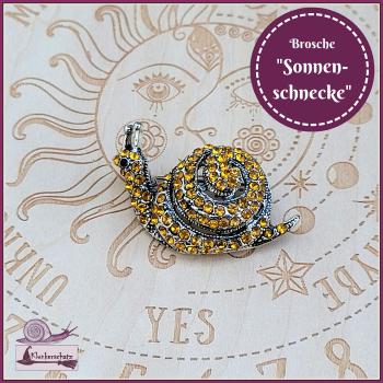 Brosche "Sonnenschnecke"
