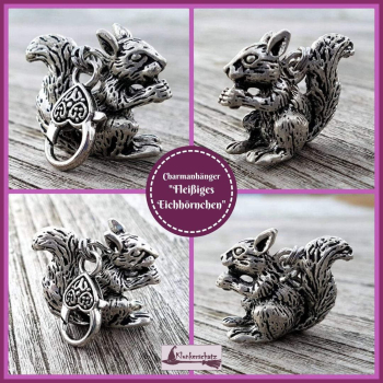 Charmanhänger "Fleißiges Eichhörnchen"