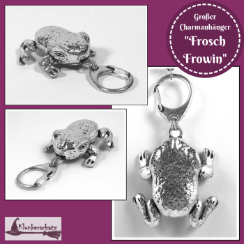 Großer Charmanhänger "Frosch Frowin"