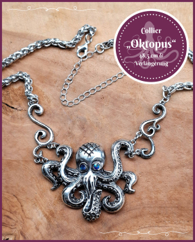 Halskette „Oktopus“– 48,5 cm, plus Verlängerung