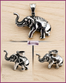 Kettenanhänger "Elefant" aus Edelstahl