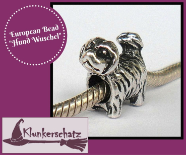 European Bead "Hund Wuschel"