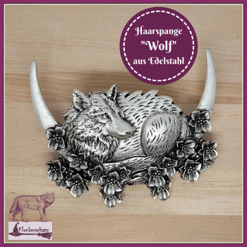 Haarspange "Wölfin"