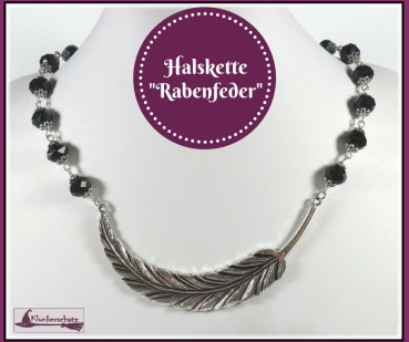 Halskette "Rabenfeder"