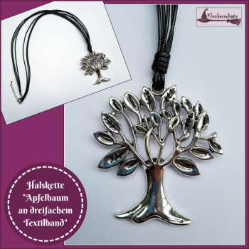 "Apfelbaum" an dreifachem Textilband