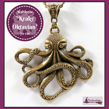 "Krake Octavian" an langer Kette